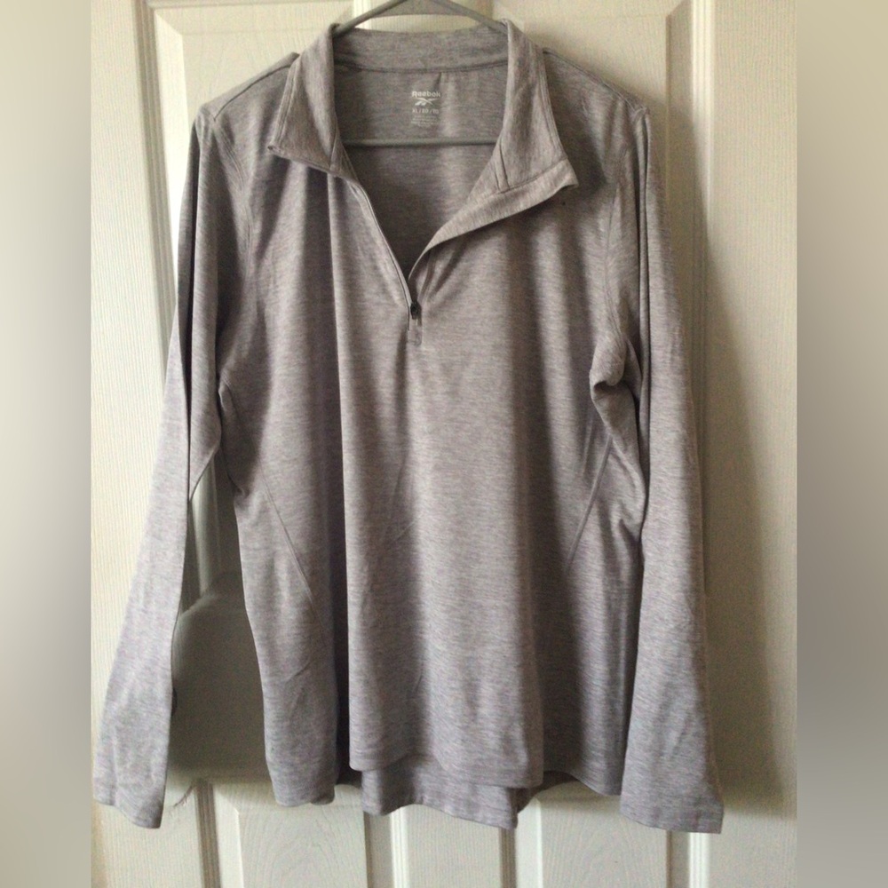 Reebok Gray Quarter-Zip Pullover
